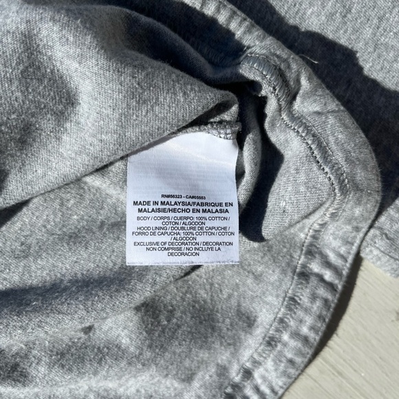 Men's Nike Hoodie Gray Check M Cotton Streetwear Classic Gym Casual Collegiate - Picture 6 of 12